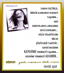 Vahide U�ur / yedi mevsim deli mavi adl� eserinden...